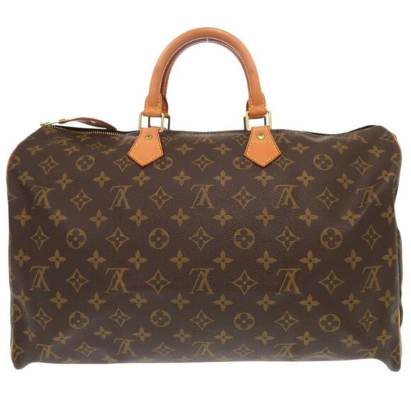 LOUIS VUITTON Brown Monogram Speedy 40 Boston Bag - Picture 3 of 11